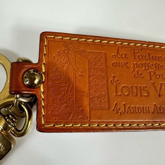 Louis Vuitton Vachetta Leather Key Ring Bag Charm - Picture 3 of 15